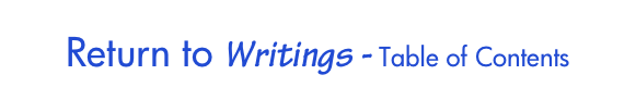 Return to Writings - Table of Contents